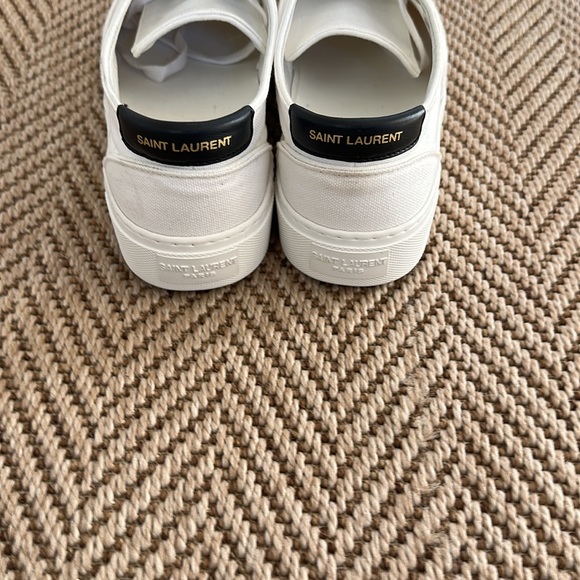 Saint Laurent white canvas sneakers - 39.5 - Picture 3 of 6